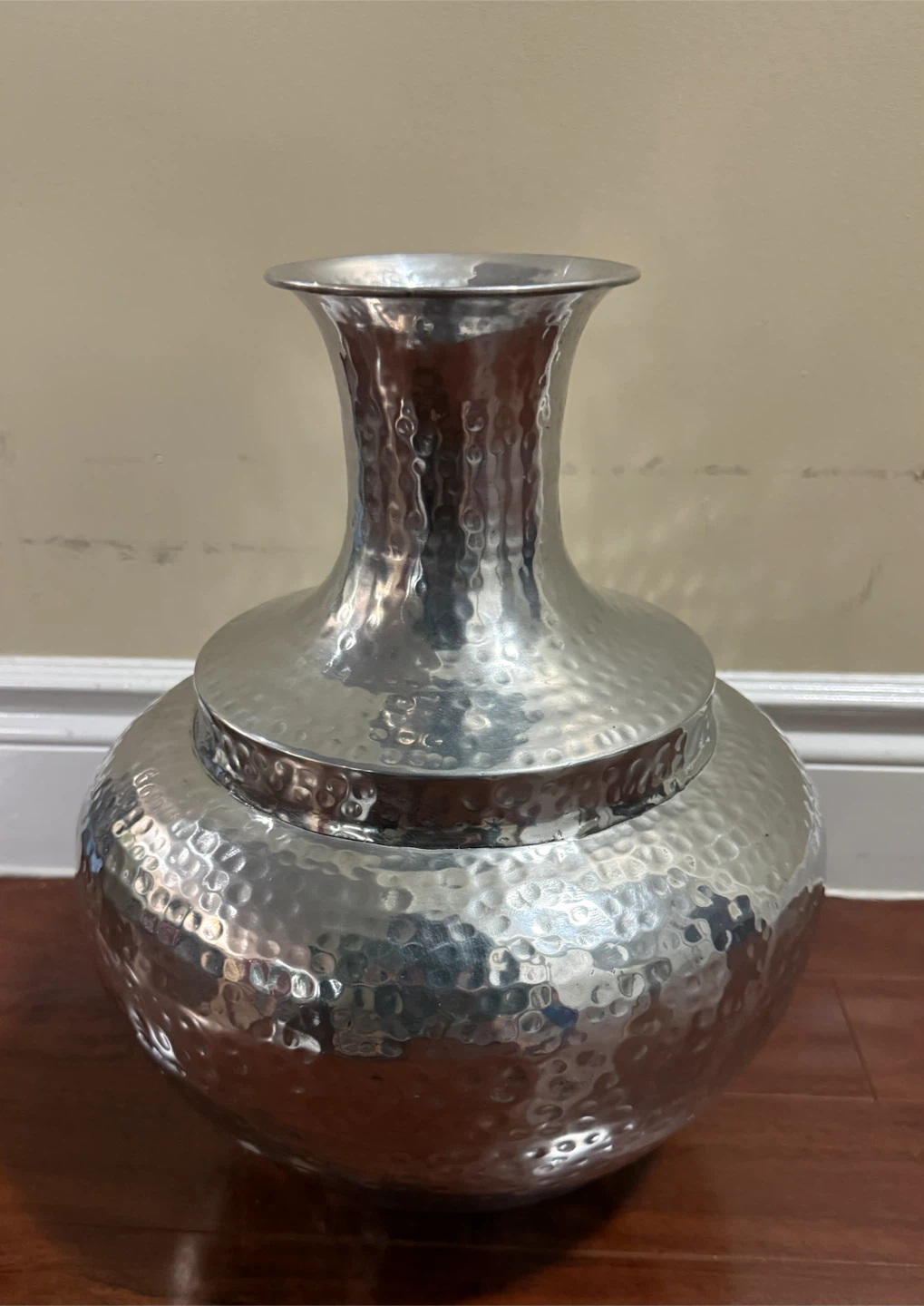 Hammered Metal Vase
