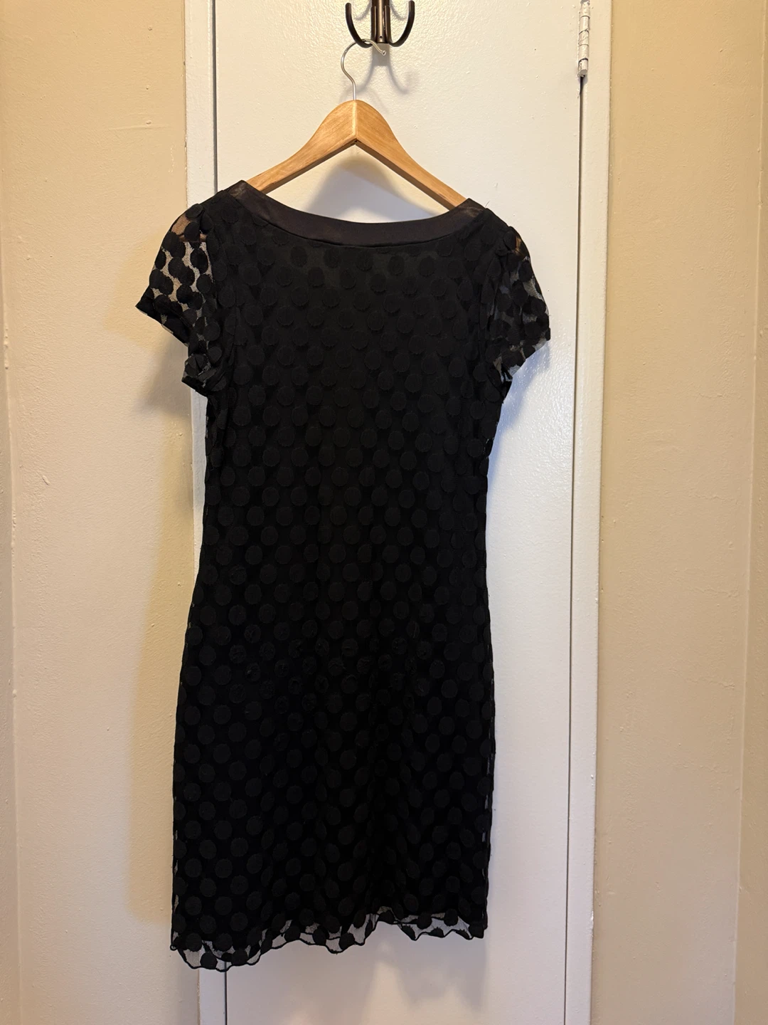 En Focus Studio Black Polka Dot Dress Size 10 - photo 4