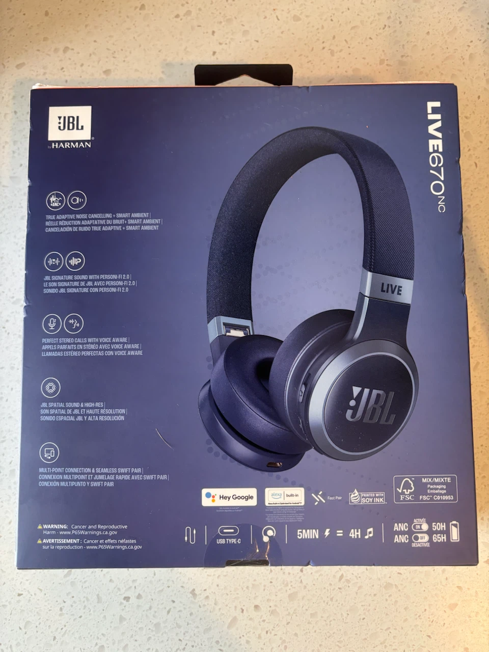 JBL LIVE 670NC Wireless Headphones - photo 2