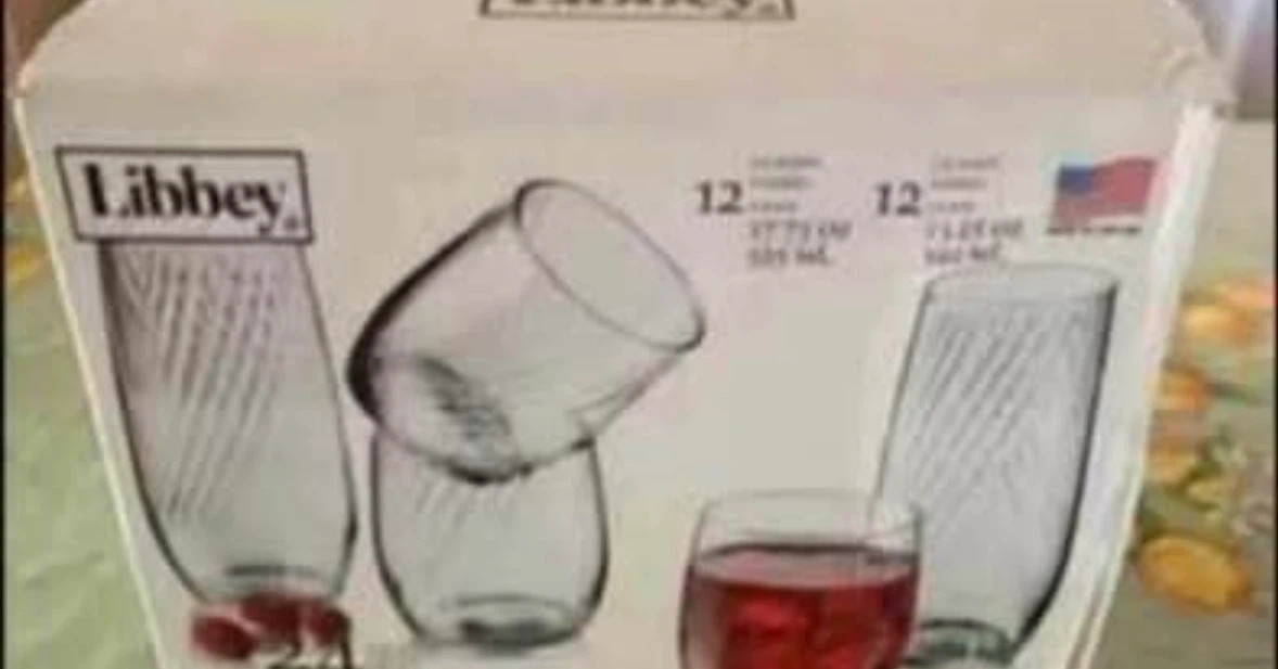 24 housewarming glasses (New) (Giving away for Free)