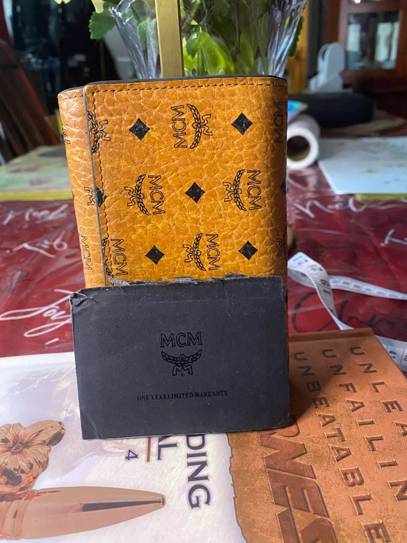 MCM Visetos Wallet - Yellow