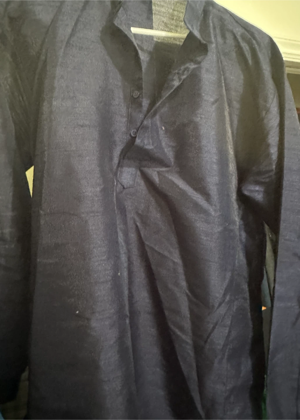 Men's Dark Blue Kurta - photo 3