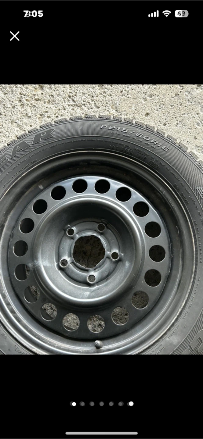 Goodyear Ultra Grip Winter Tire 215/60R16  with Steel Rim
