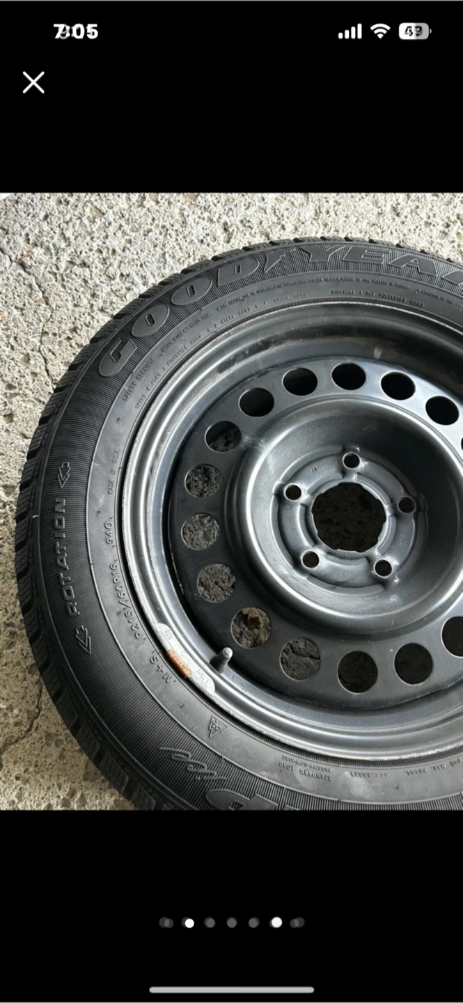 Goodyear Ultra Grip Winter Tire 215/60R16  with Steel Rim - photo 4