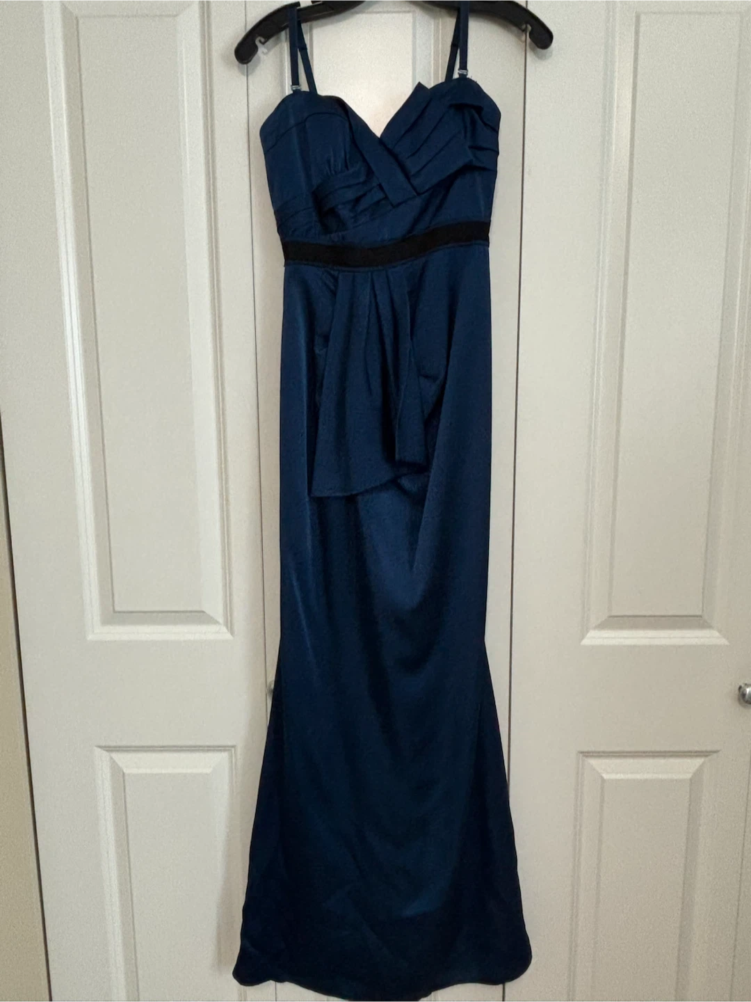 Navy Blue Floor-Length Gown - photo 2