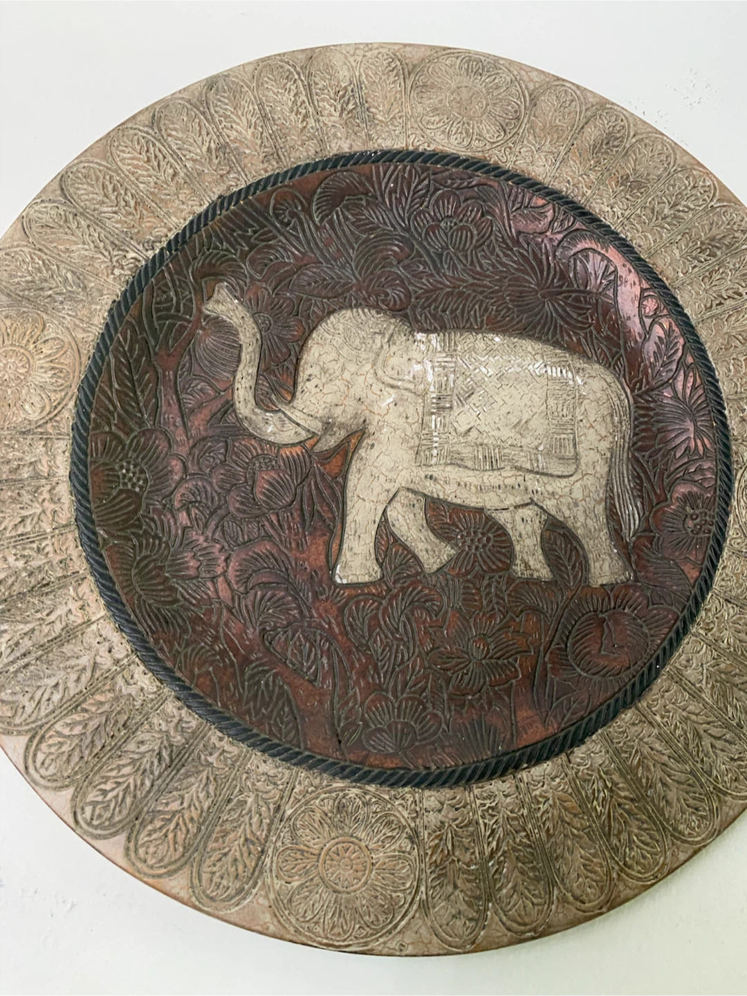 Decorative Elephant Wall Plate