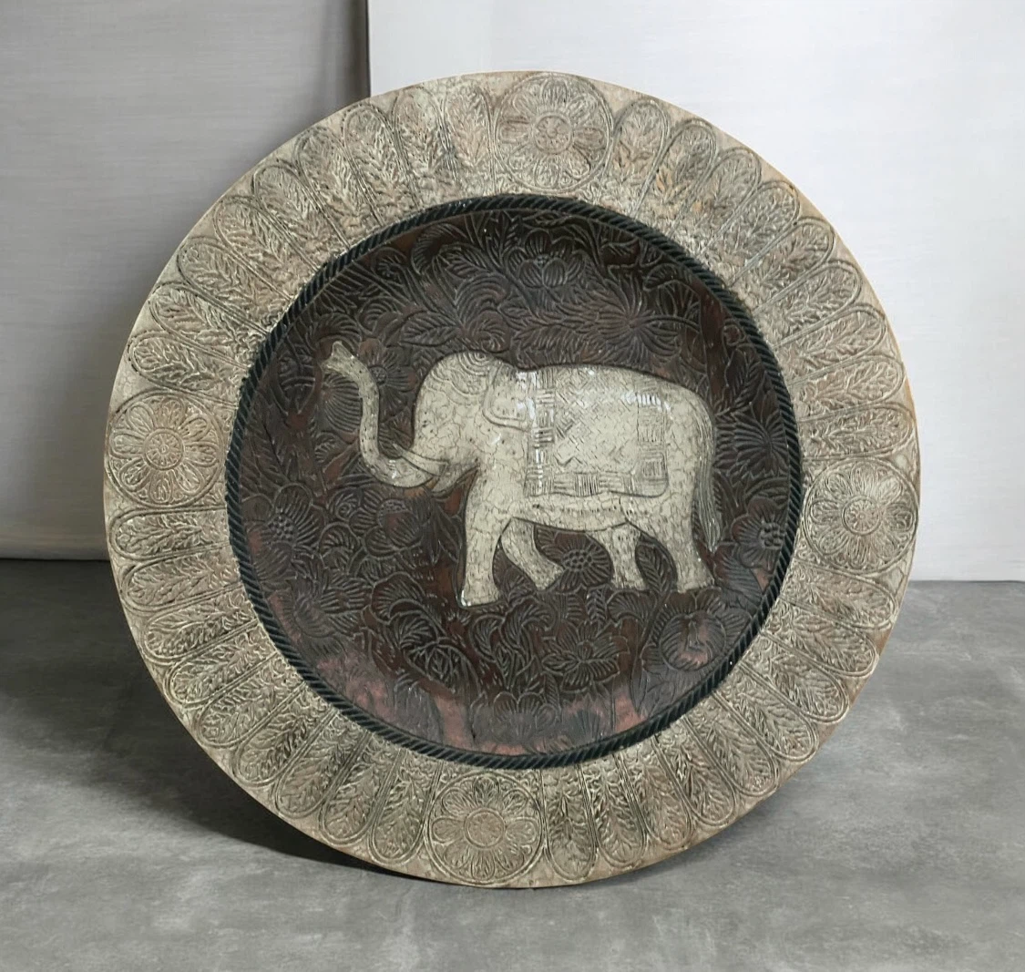 Decorative Elephant Wall Large Plate 13”