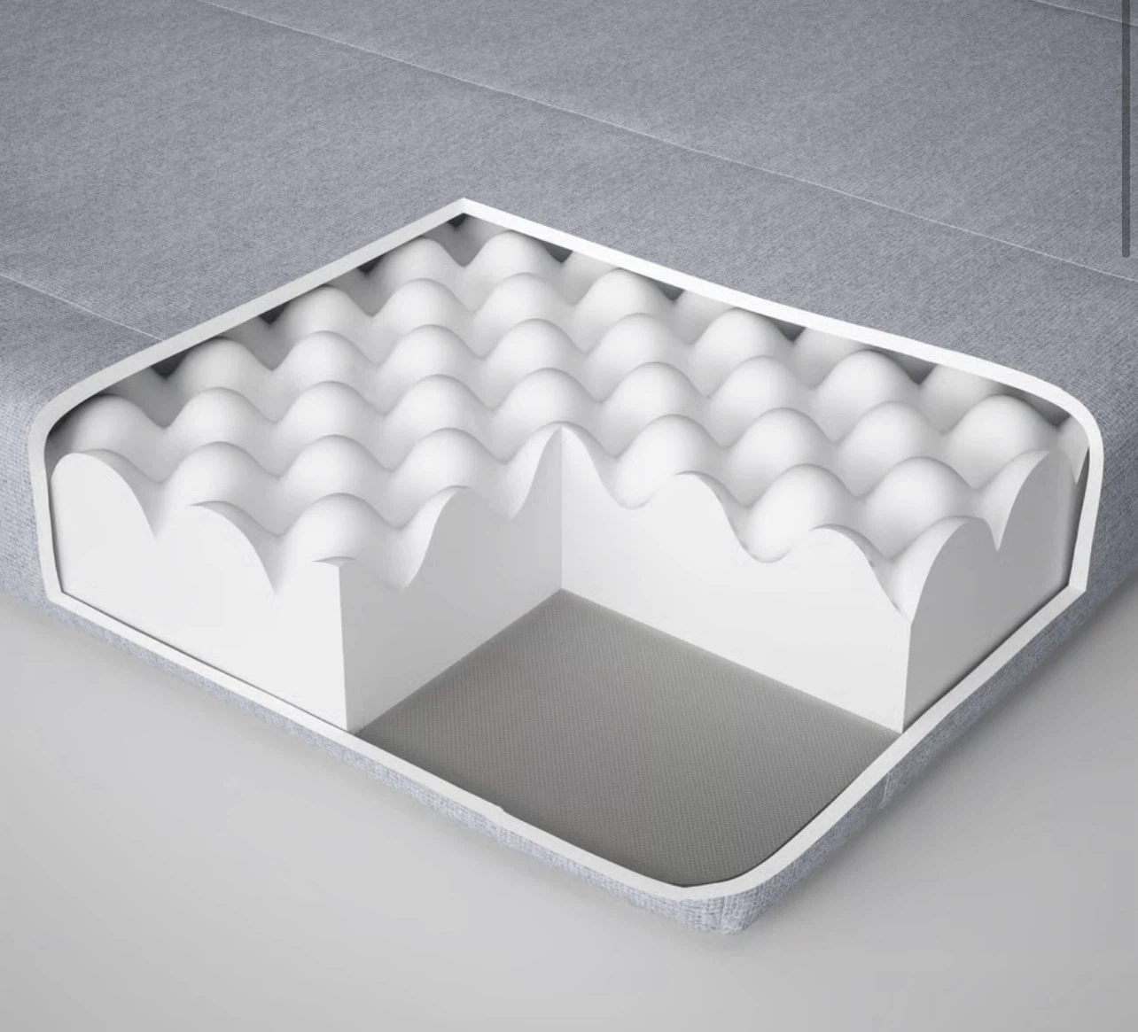 Ikea Grey Foam Mattress Twin XL - photo 3