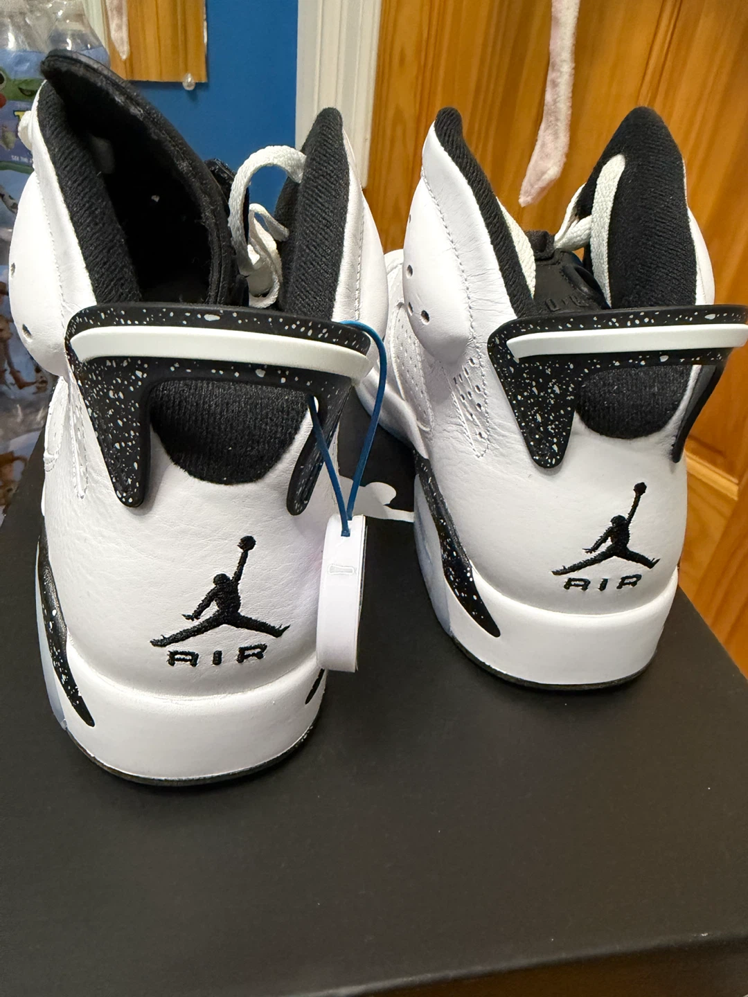 Air Jordan 6 Retro White Black Speckle Basketball Shoes - photo 4