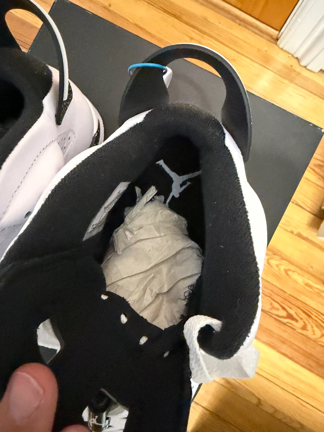 Air Jordan 6 Retro White Black Speckle Basketball Shoes - photo 5