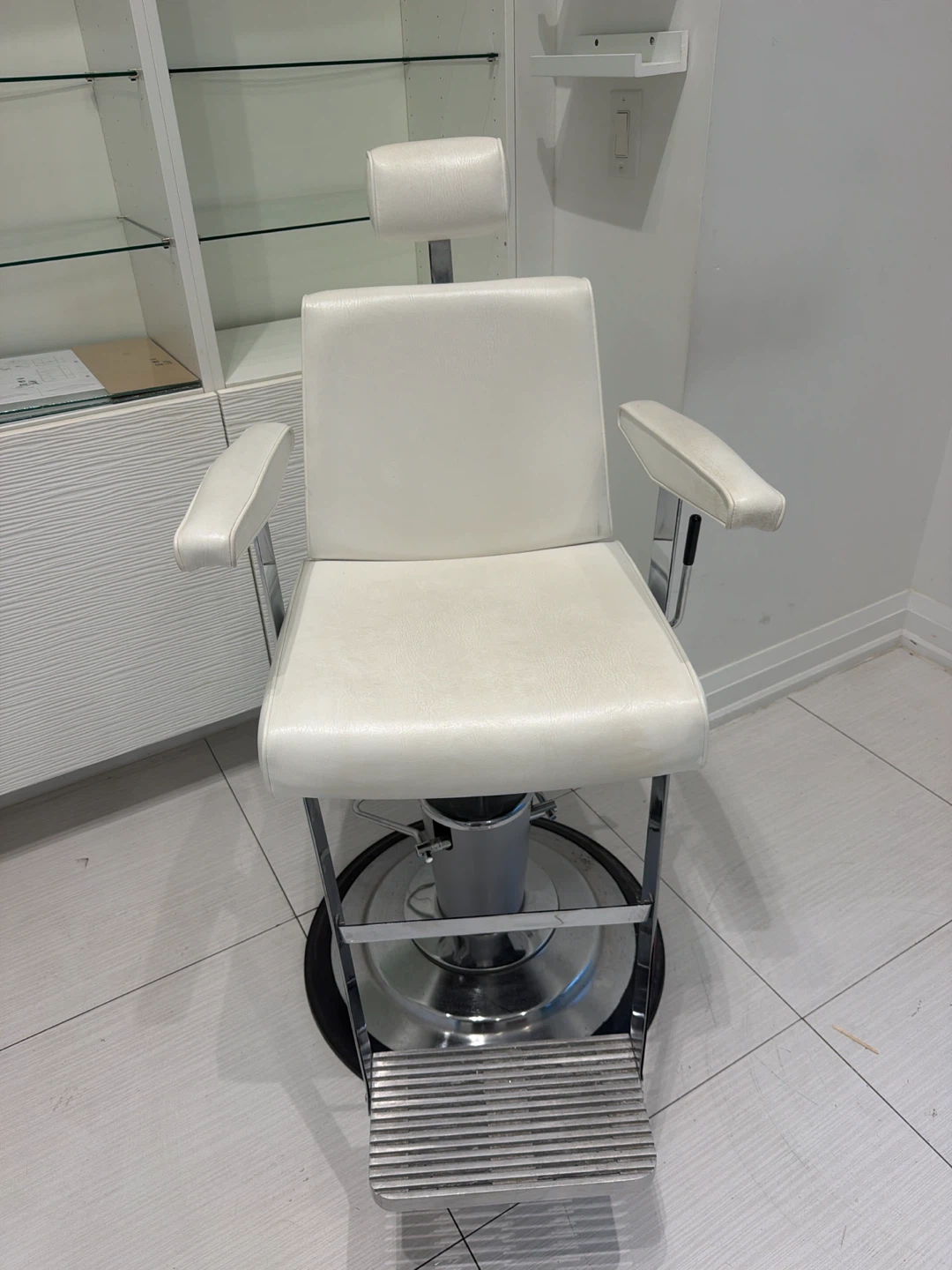 White Barber Chair