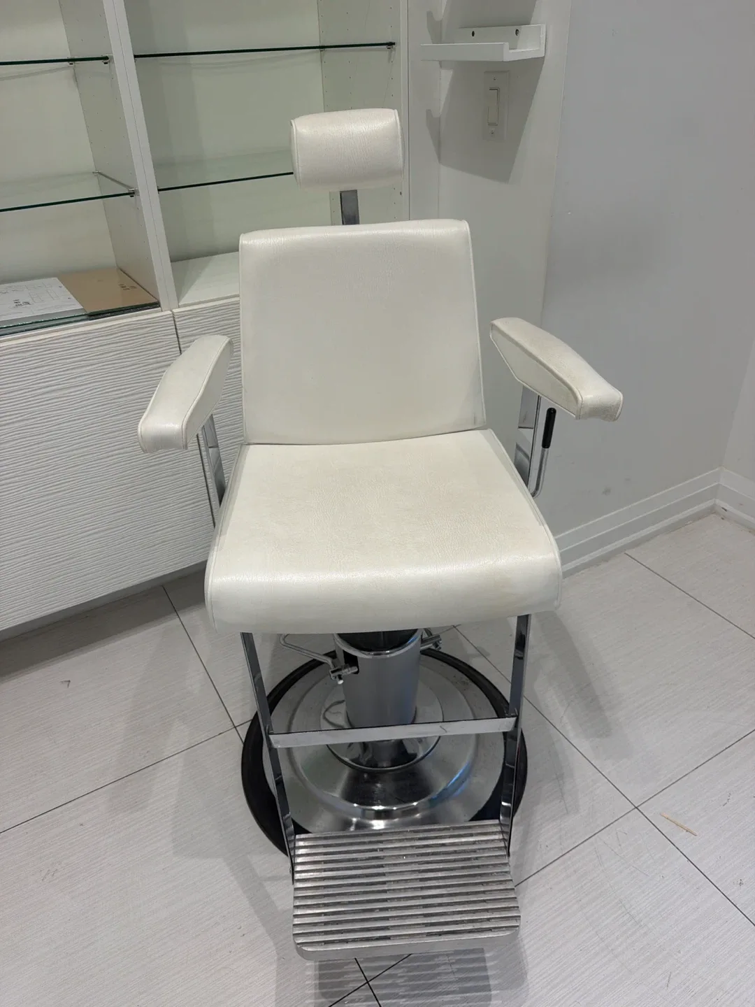 White Barber Chair