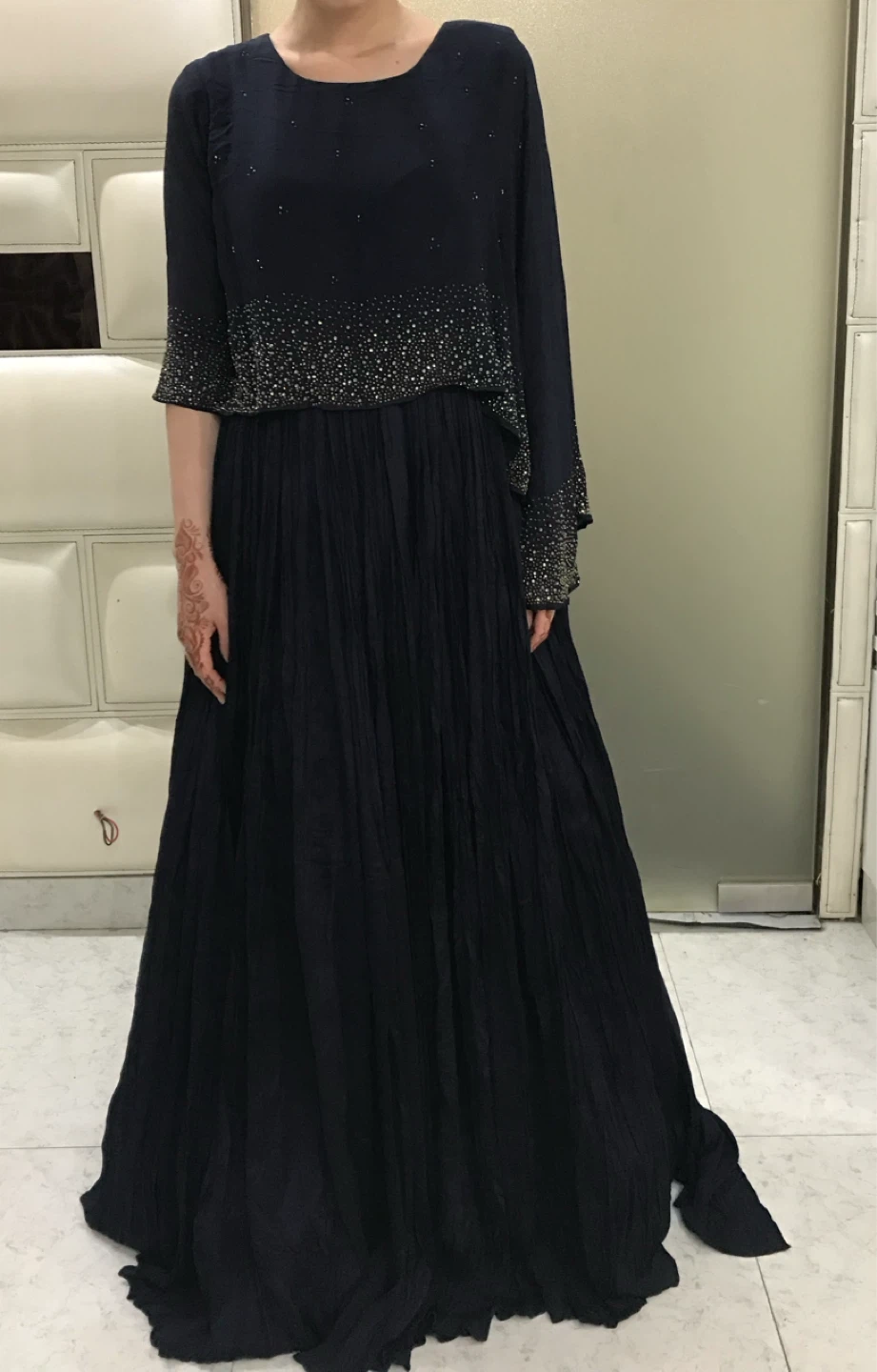Navy Embellished Dress - photo 2