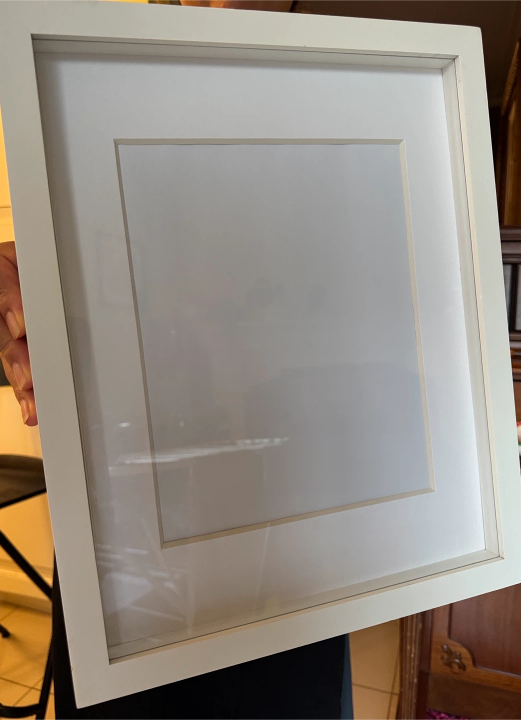 White Shadow Box Picture Frame