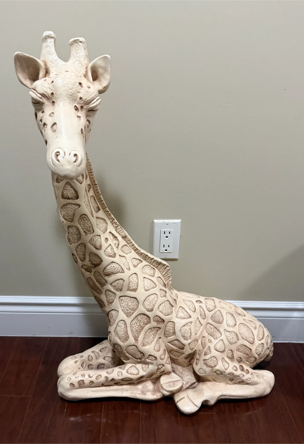 Large decorative giraffe statue