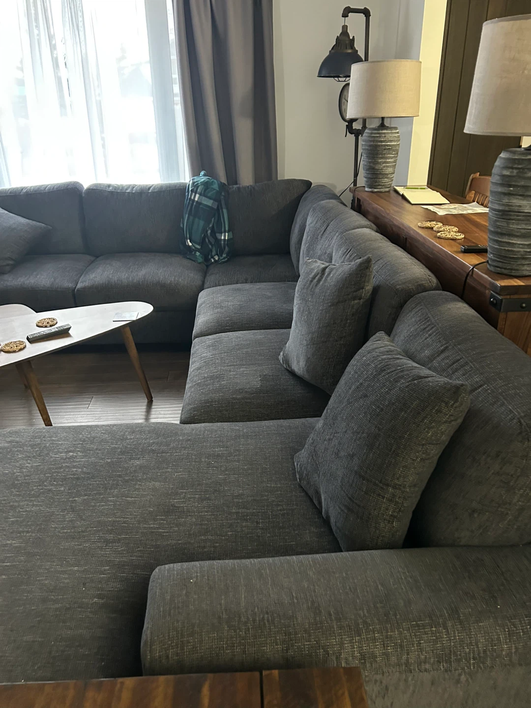 Large New unwrapped sectional Wrong configuration