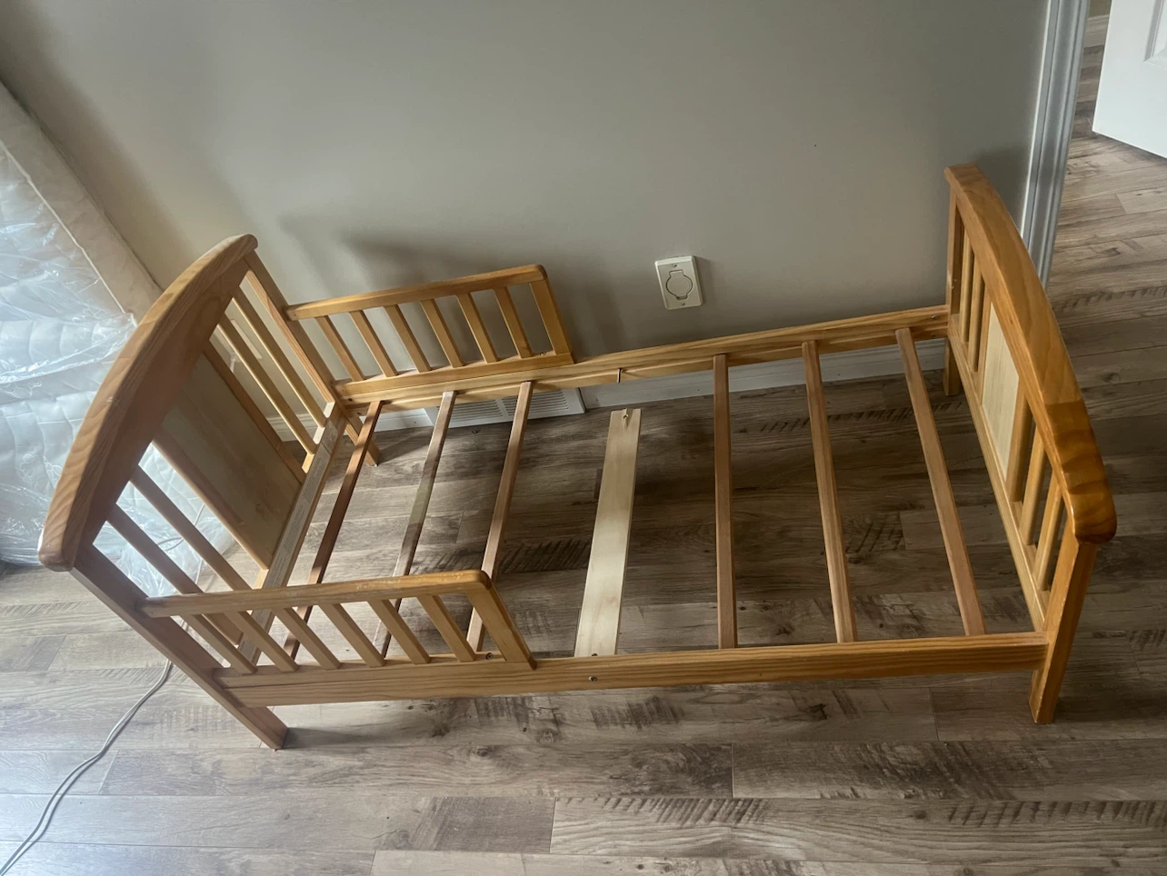 Free Kids Bed Frame, Mattress & Baby Inflatable Pad