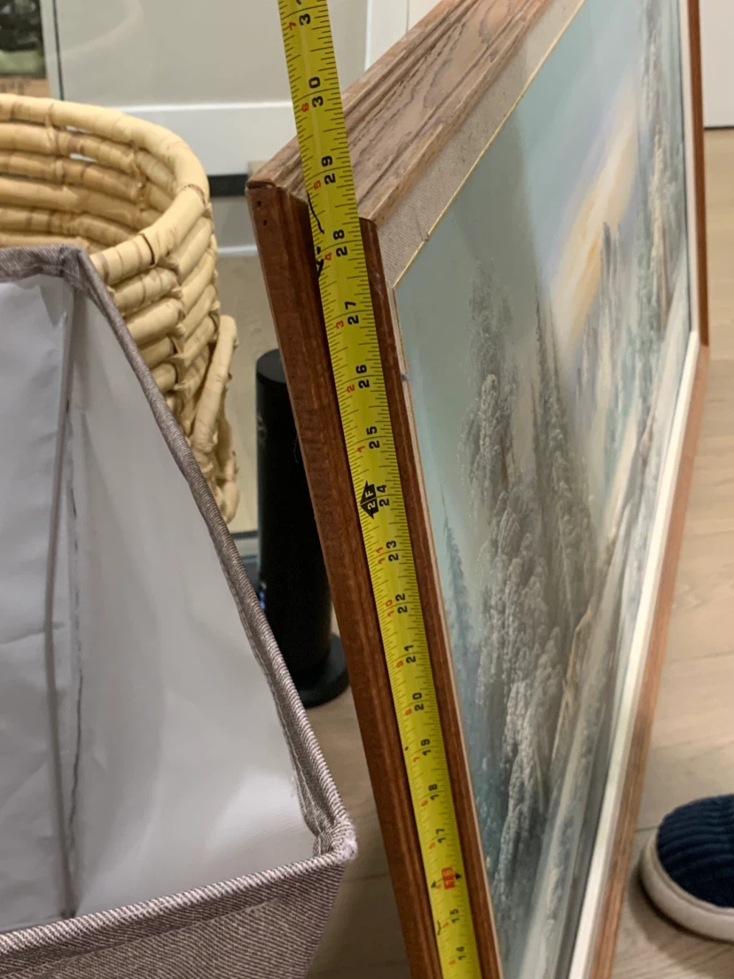 🏔️ 53” Large Framed Landscape Oil Painting – Signed - photo 3