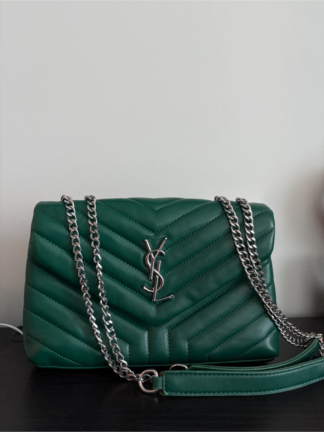 Green Leather Shoulder Bag