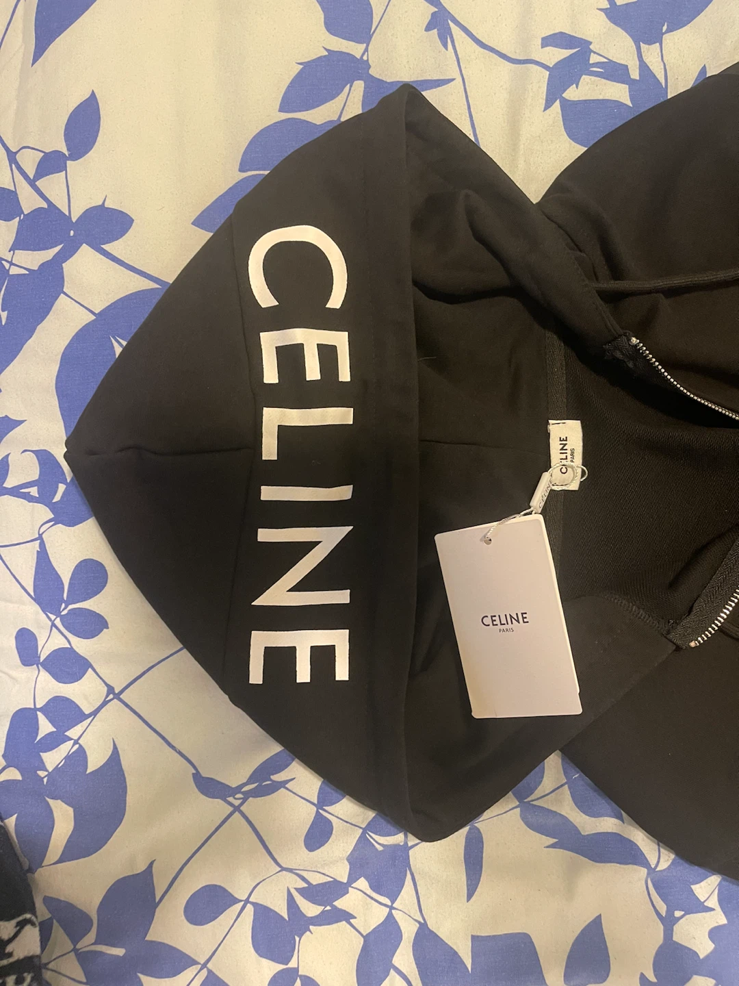 CELINE Black Zip-Up Hoodie - photo 3