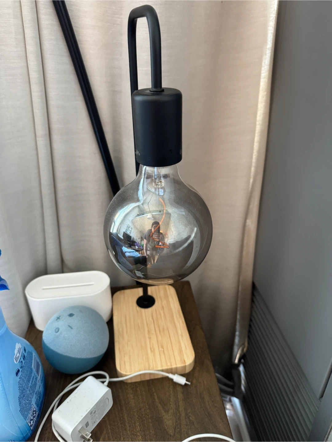 Set of 2 - Modern Desk Lamp with Large Edison Bulb - photo 3