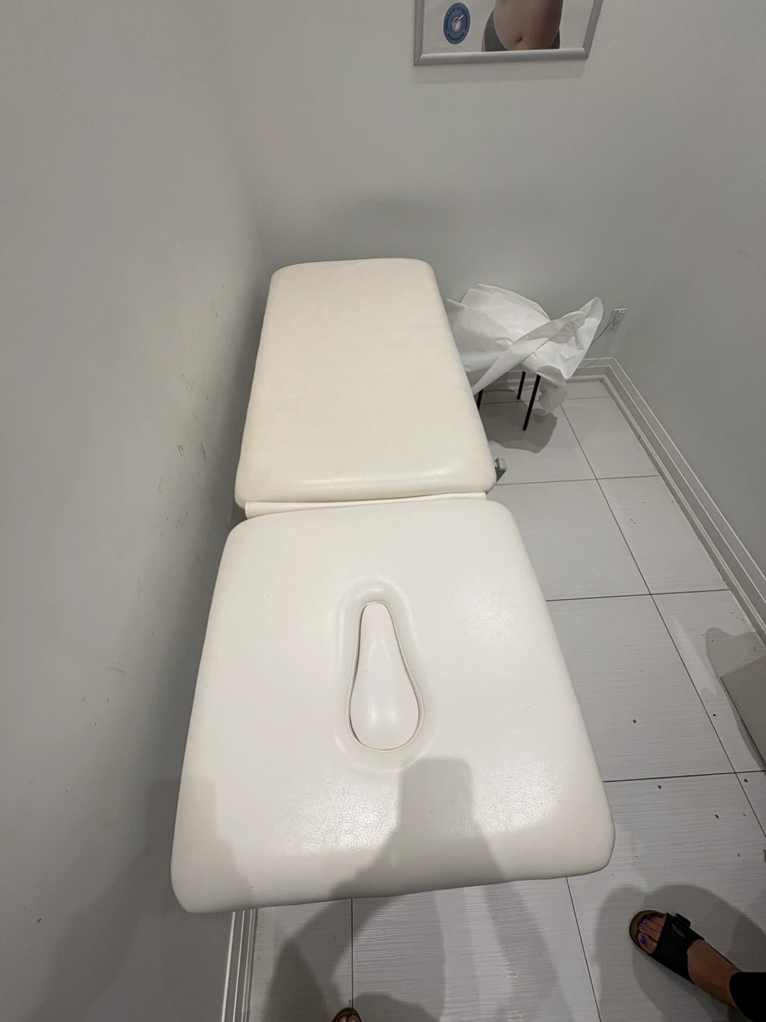 White Adjustable Treatment Bed