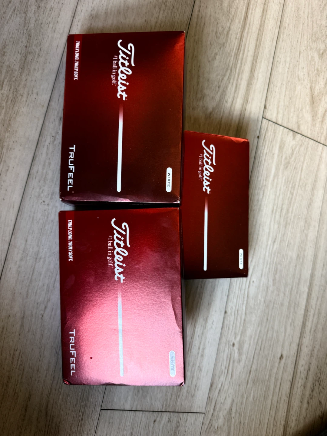 Titleist TruFeel White Golf Balls (3 Boxes)