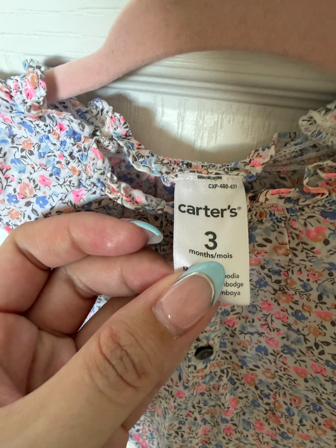 Carter's Baby Girl Floral Top - 3 Months - photo 2