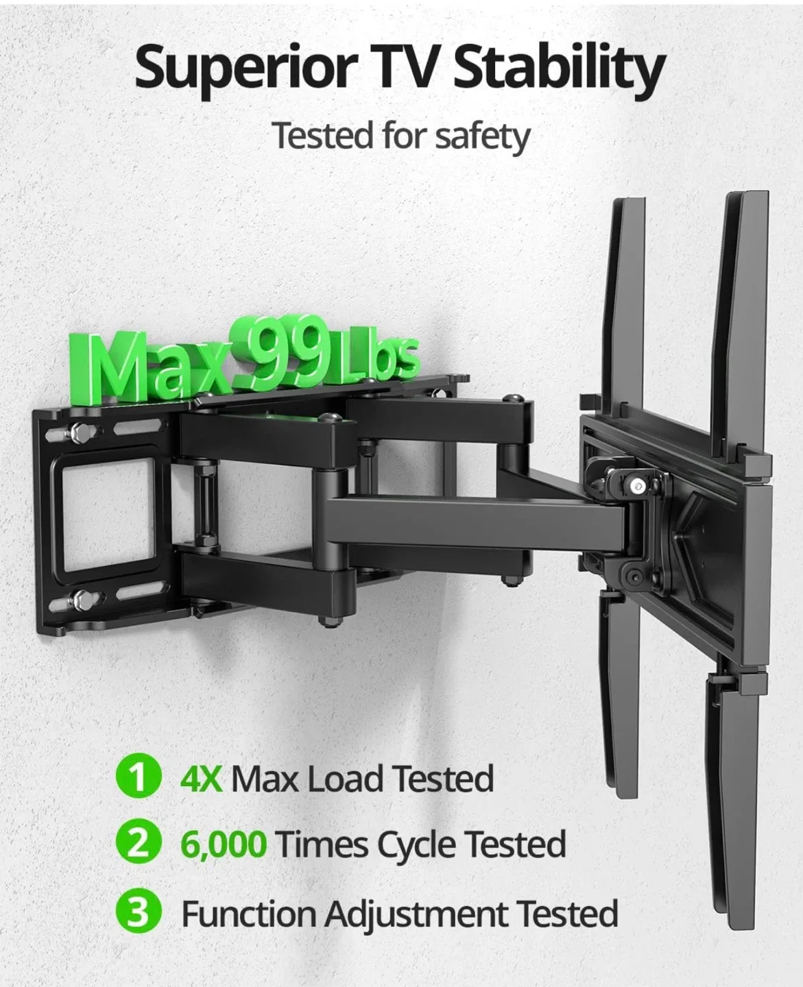 Full-Motion TV Wall Mount - photo 3