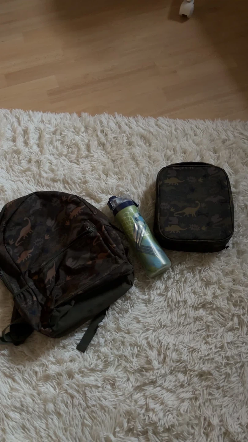 Dinosaur Backpack, Lunch Bag, and Water Bottle Set