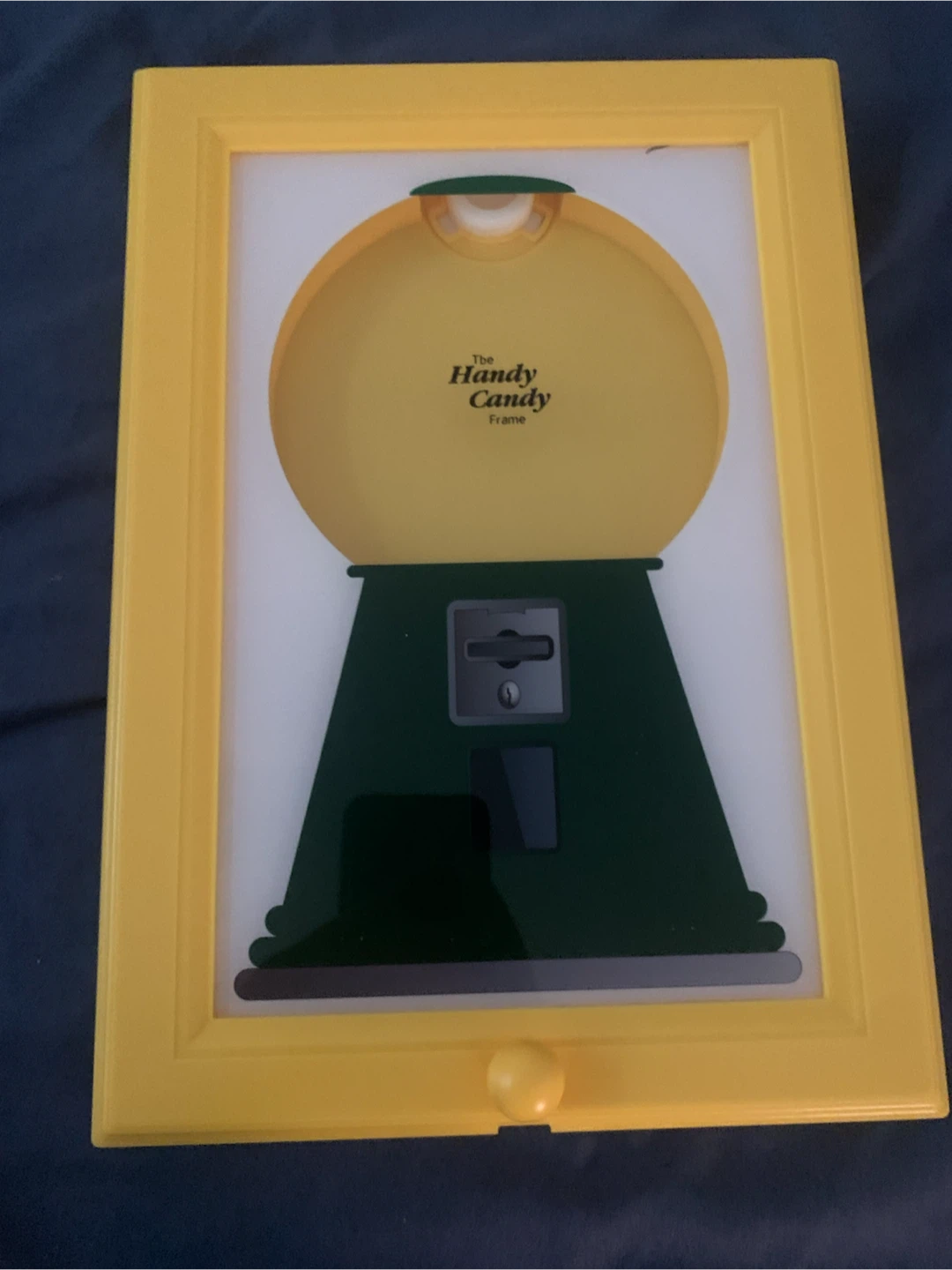 The Handy Candy Frame Yellow Gumball Machine Frame