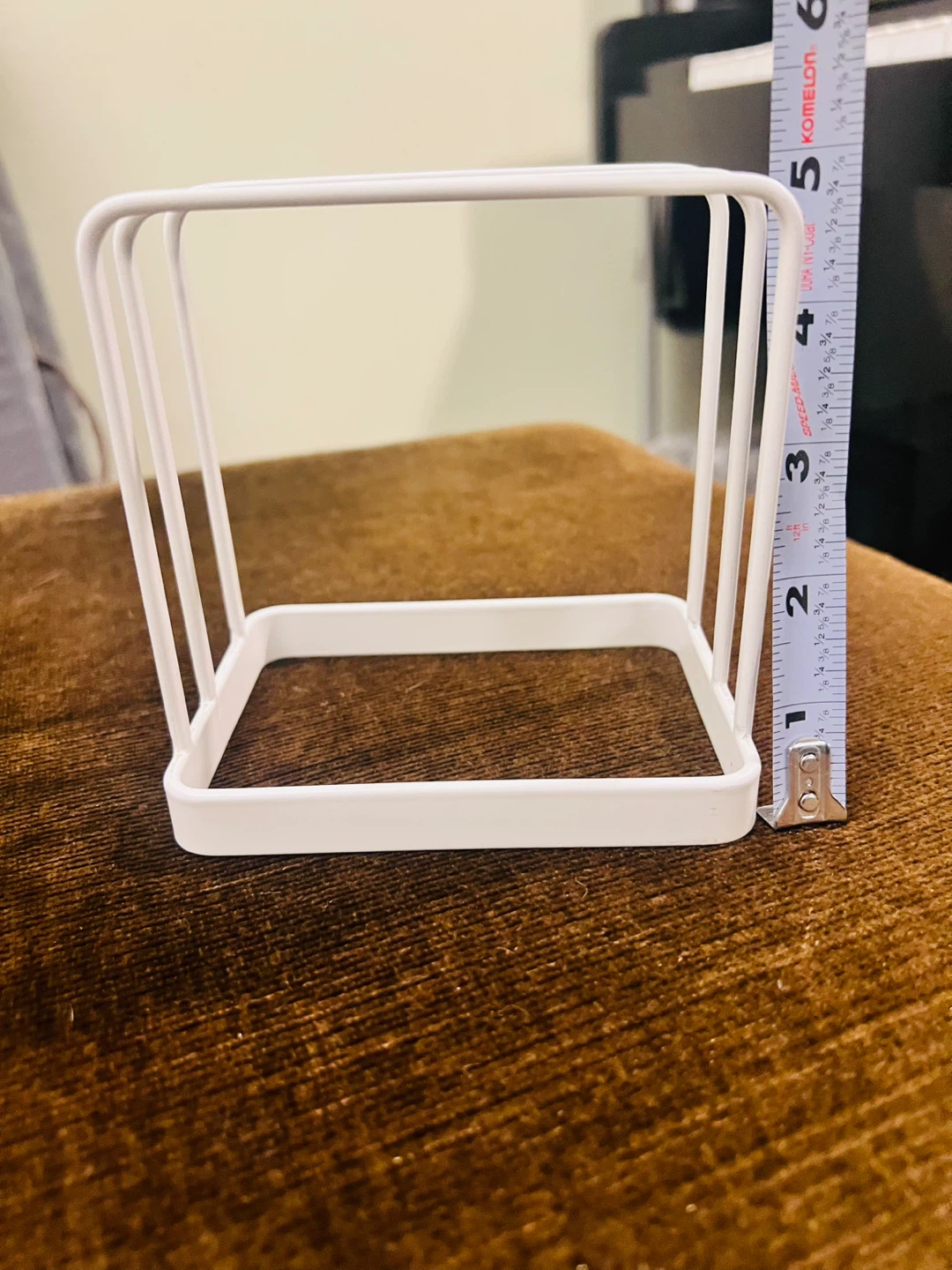 White Metal Pot Lid Holder or mini file holder - photo 3