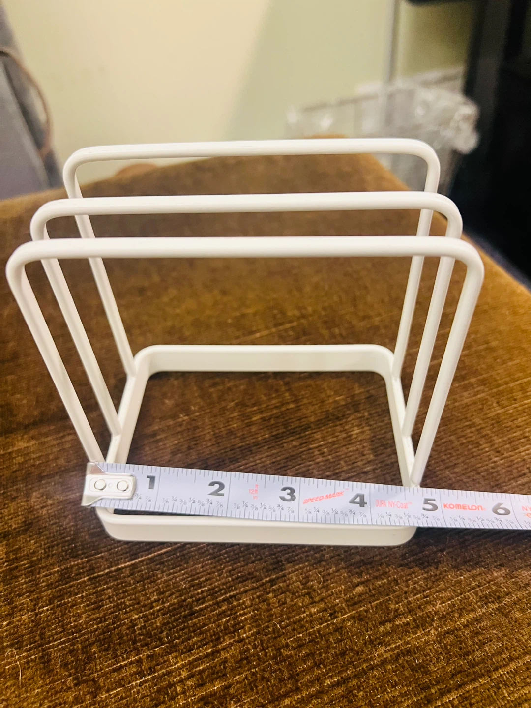 White Metal Pot Lid Holder or mini file holder - photo 2