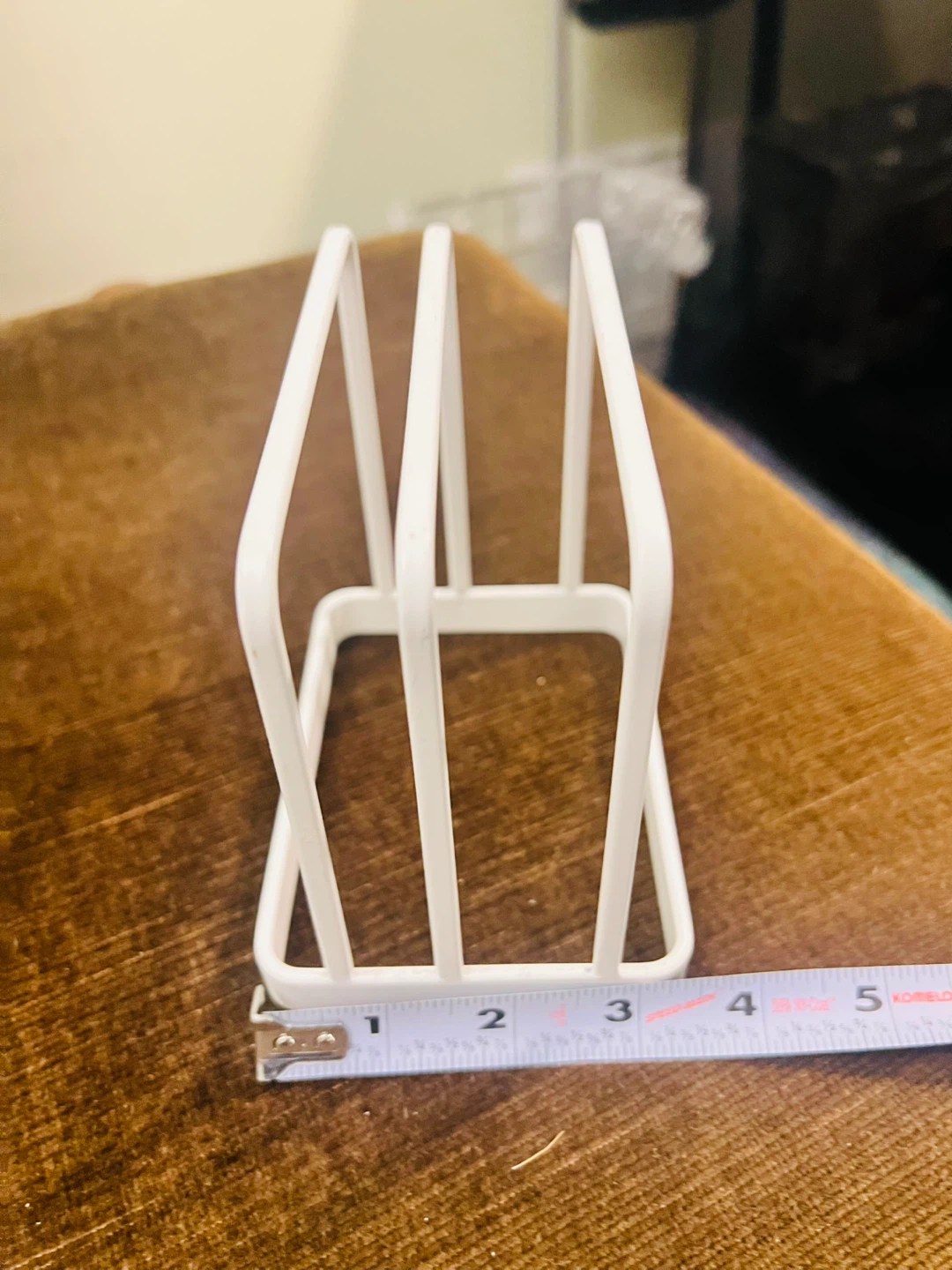 White Metal Pot Lid Holder or mini file holder - photo 4