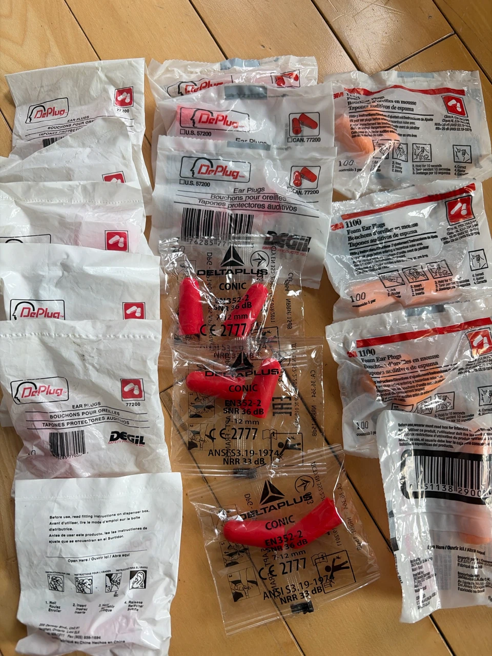 DePlug & 3M Foam Ear Plugs (Bulk)