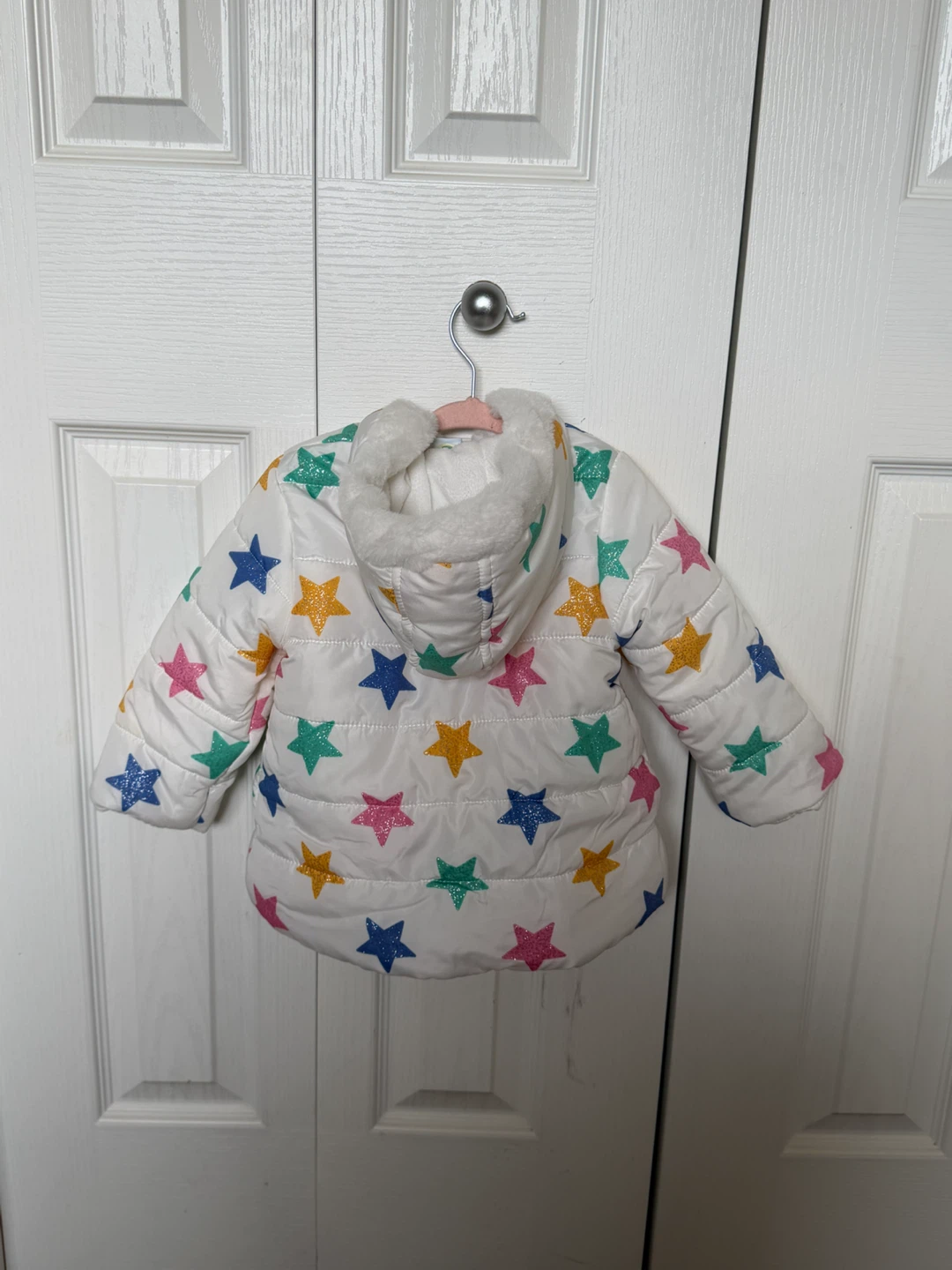 Little Me Girls Star Puffer Jacket - Size 18M - photo 2