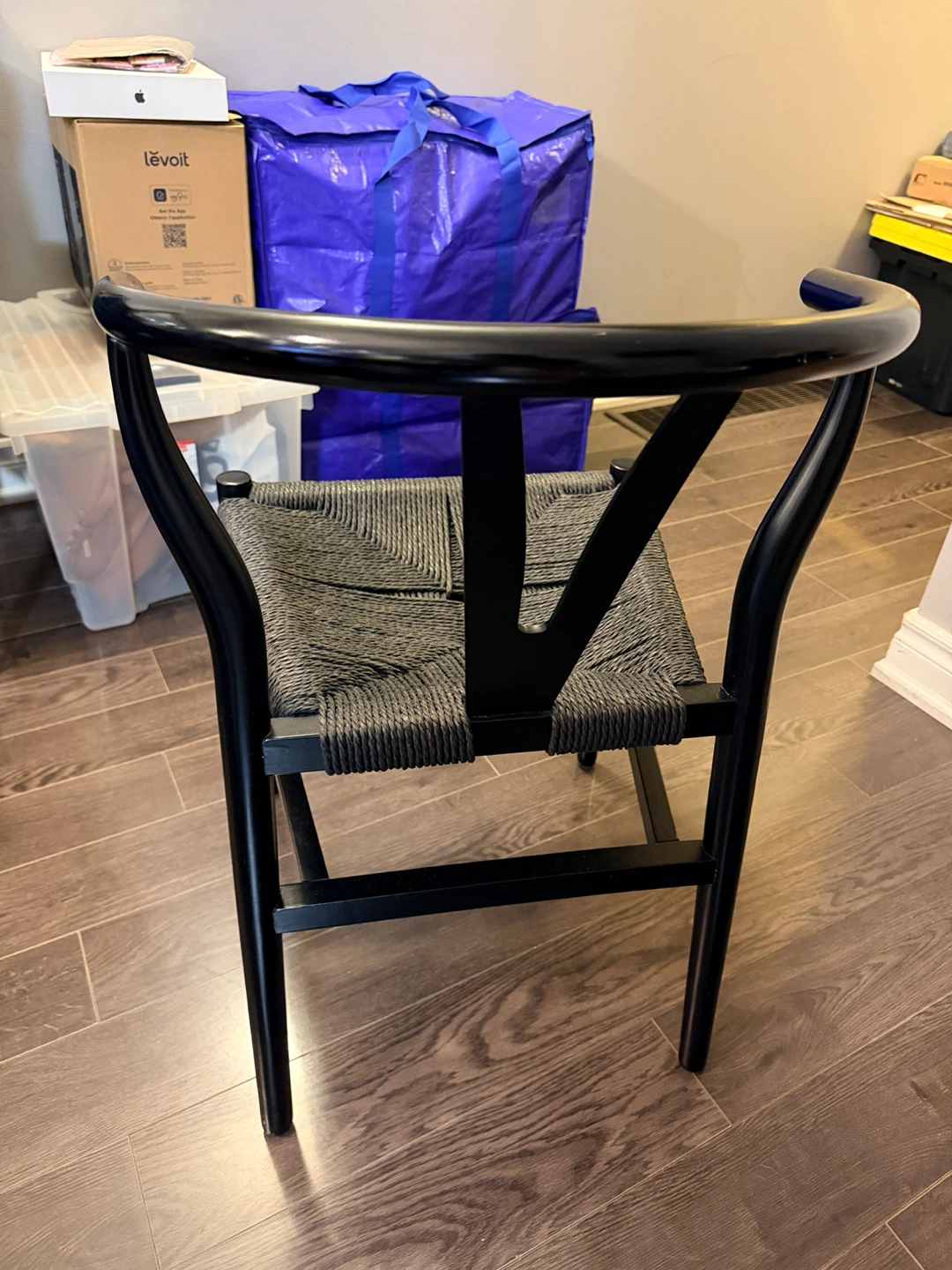 Black Weave Wood Dining Chair (set of 6) - photo 2