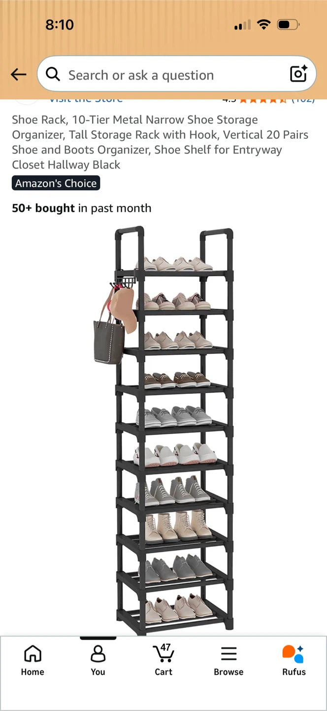 Clothing organizer and shoe rack - photo 5