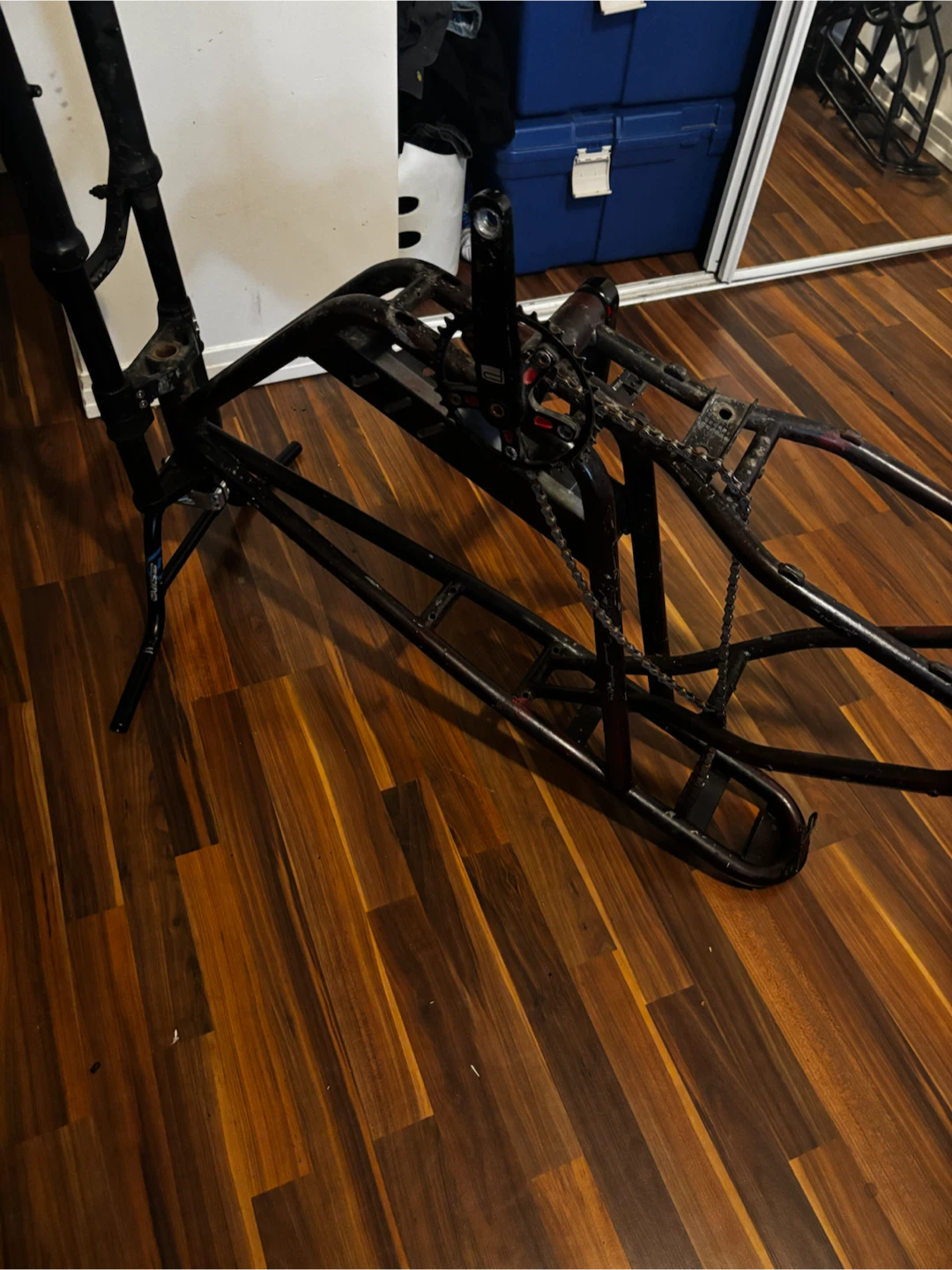 Super 73 style e-bike frame