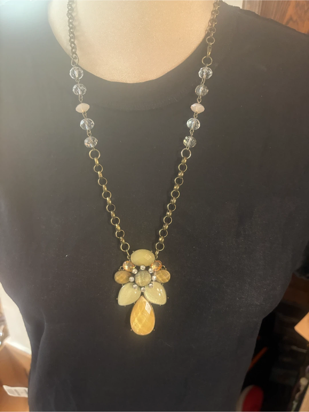 Beaded Pendant Necklace