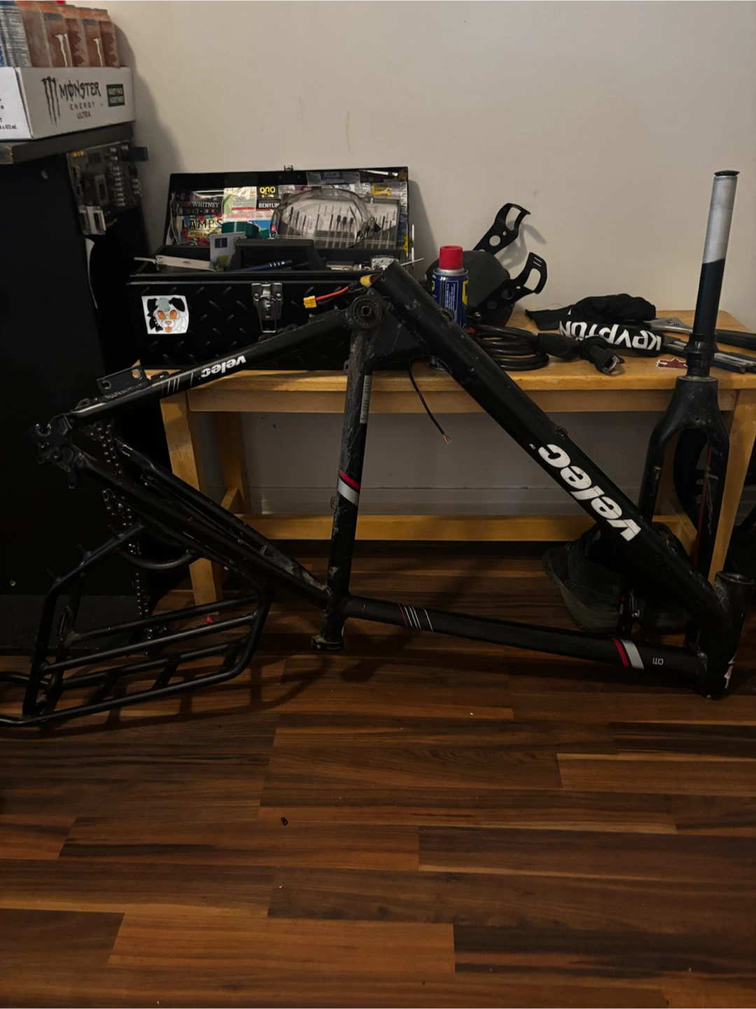 Velec e-bike frame w/ battery
