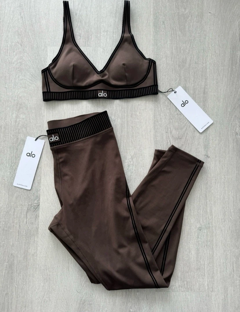 Brown alo set 2 pc