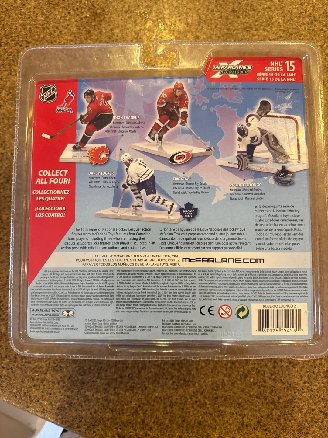 McFarlane Roberto Luongo Vancouver Canucks Figure - NIB⁠