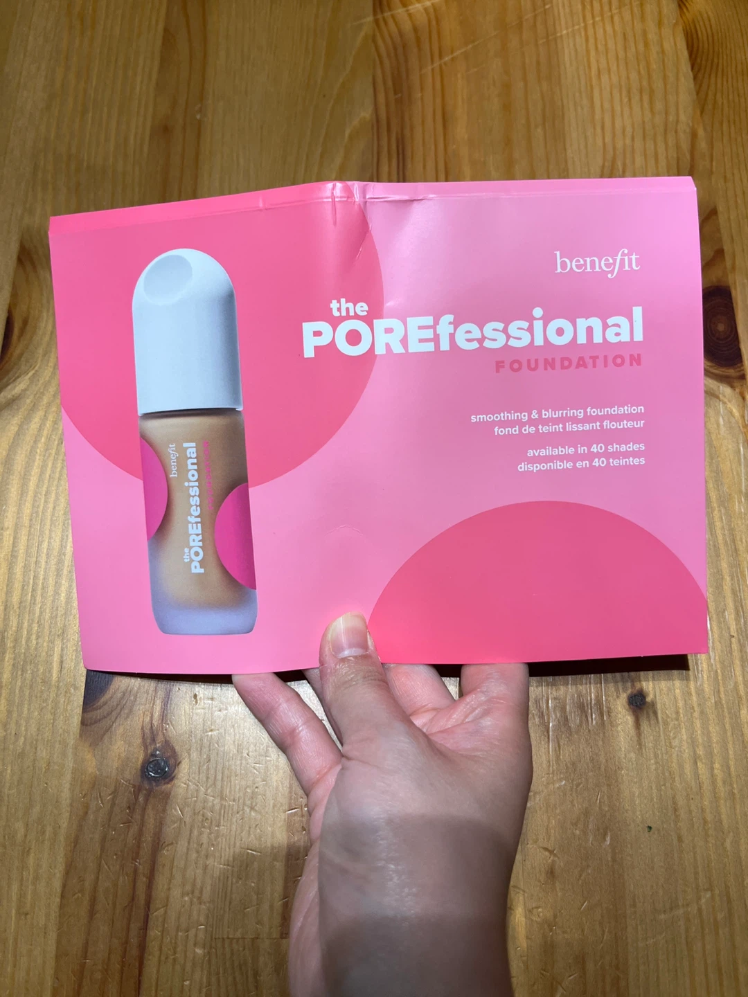 Benefit The POREfessional Foundation Sample Card