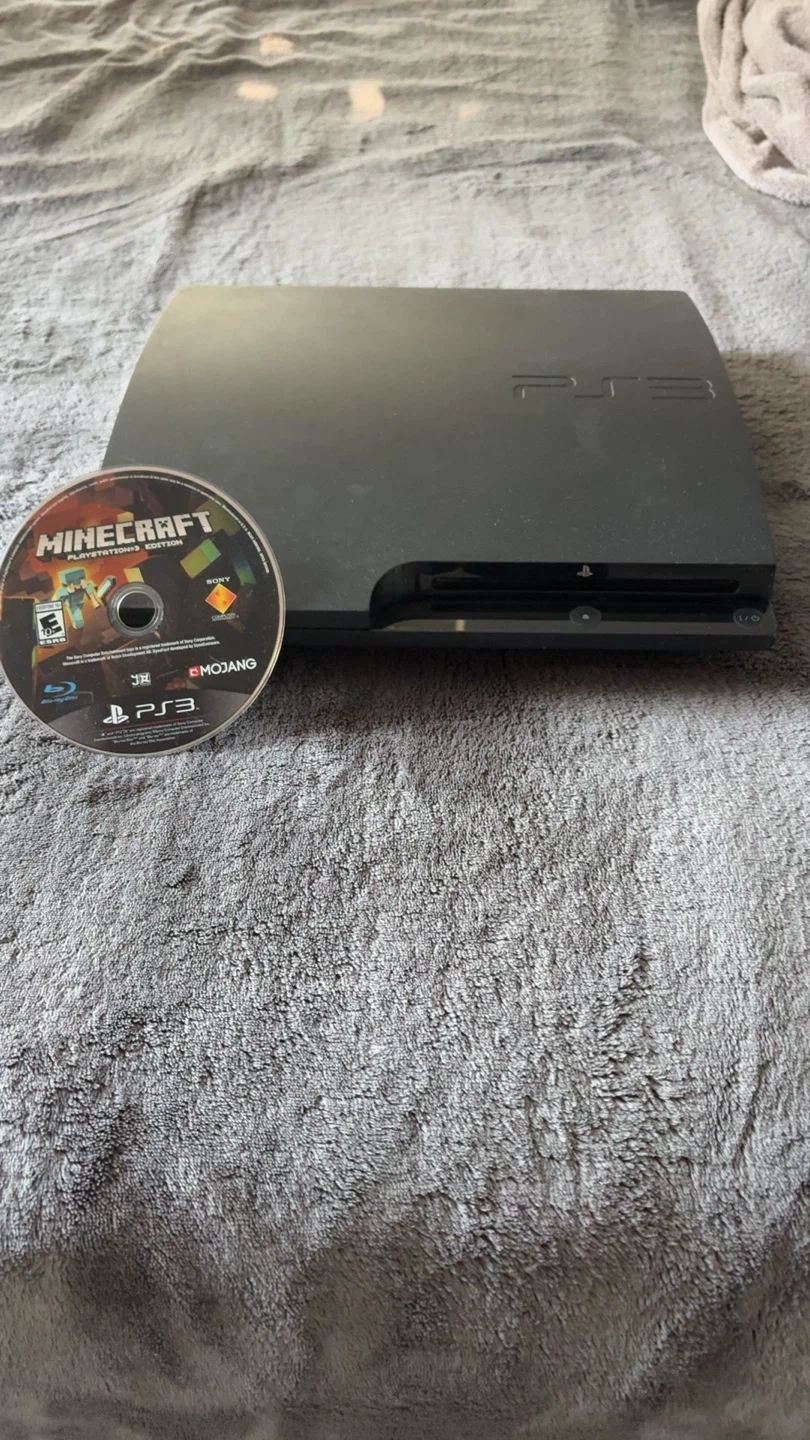 Sony PlayStation 3 slim Console with Minecraft Game - photo 2
