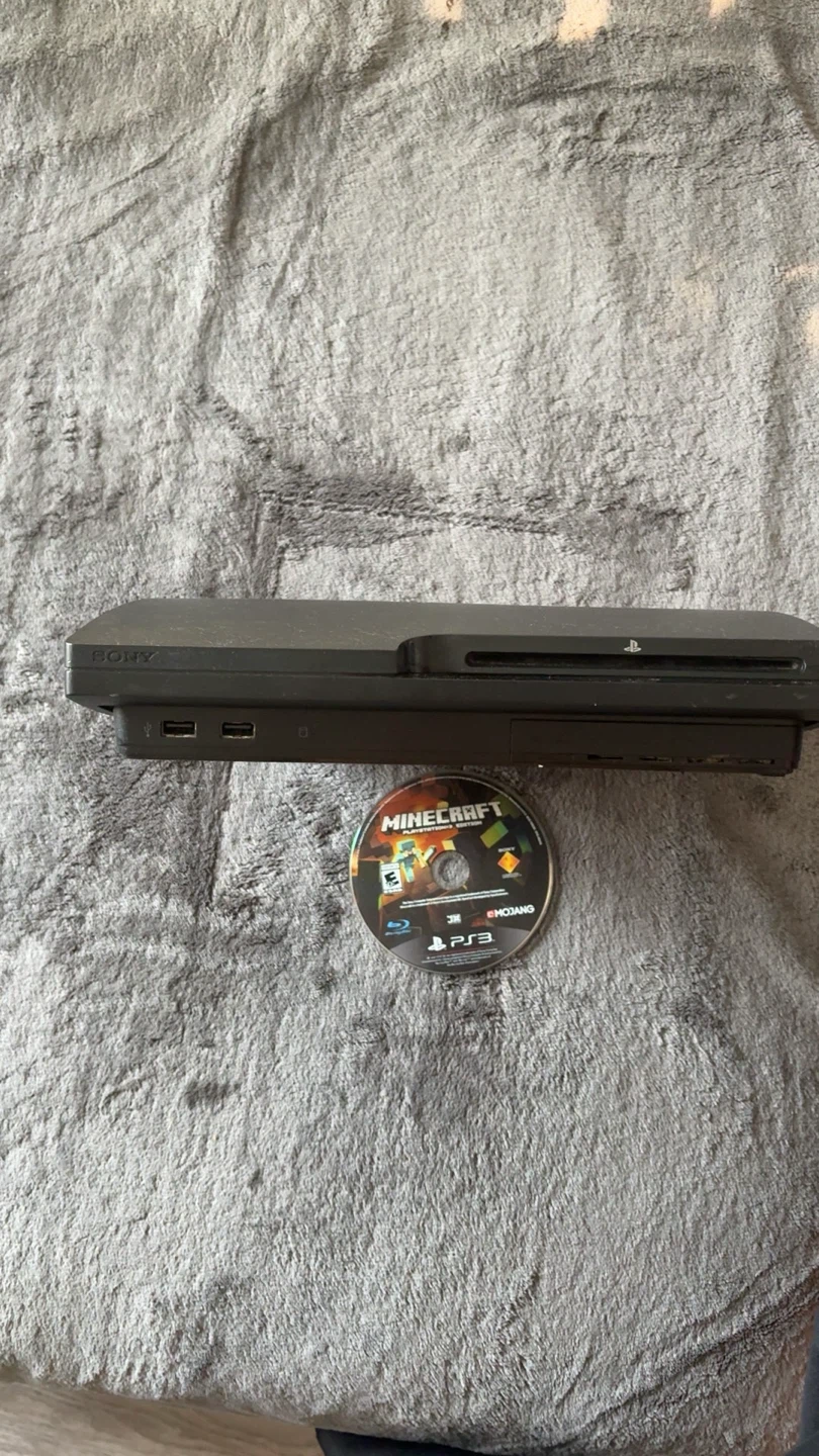 Sony PlayStation 3 slim Console with Minecraft Game - photo 3