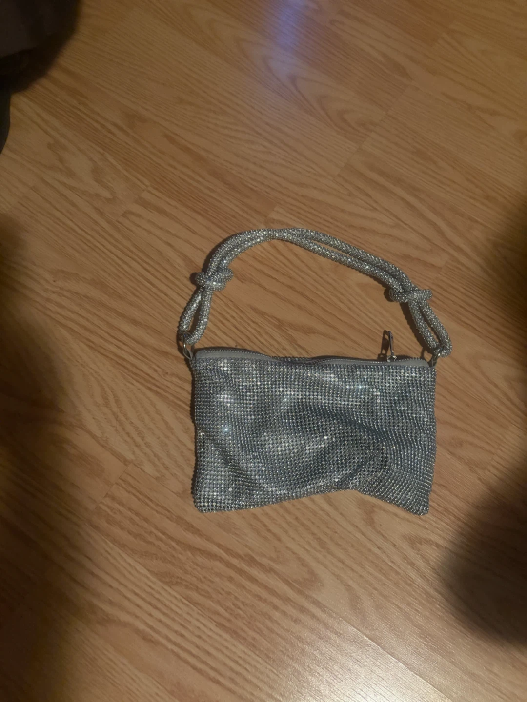 Sparkly Silver Shoulder Bag