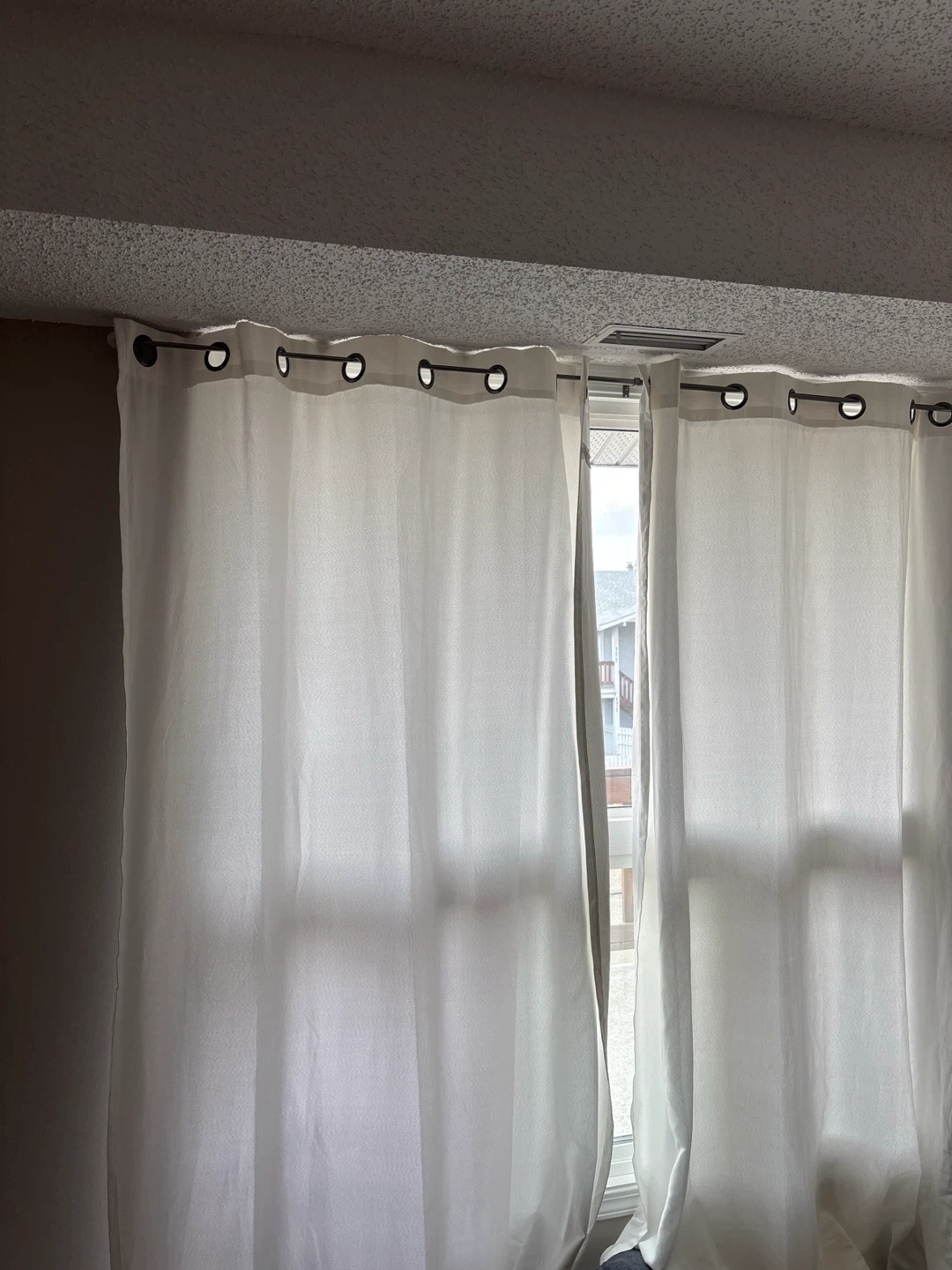 White Grommet Curtains