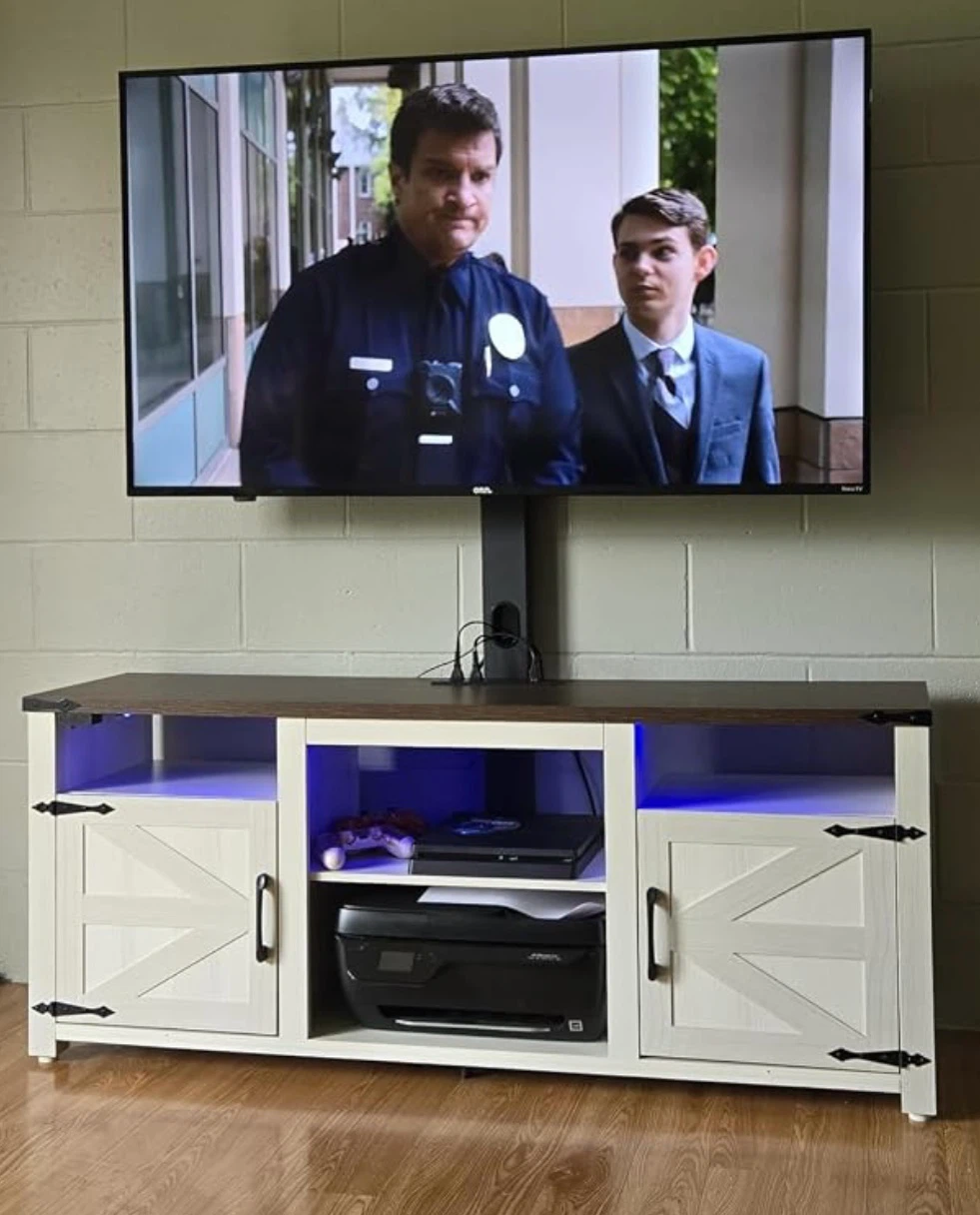 TV CONSOLE UNIT WITH LED LIGHTING
