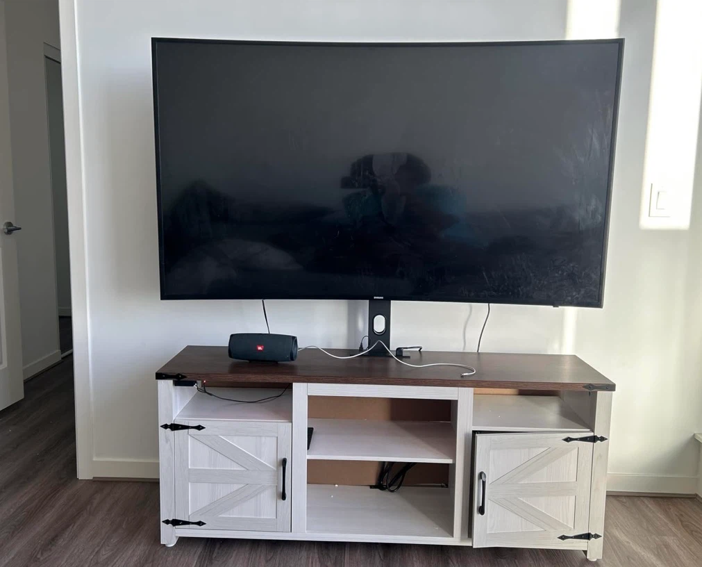 TV CONSOLE UNIT WITH LED LIGHTING - photo 2